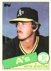 1985 Topps Baseball Cards      166     Keith Atherton